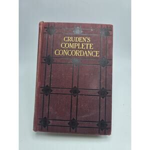 Rare 1930 HB Crudens Complete Concordance Vintage